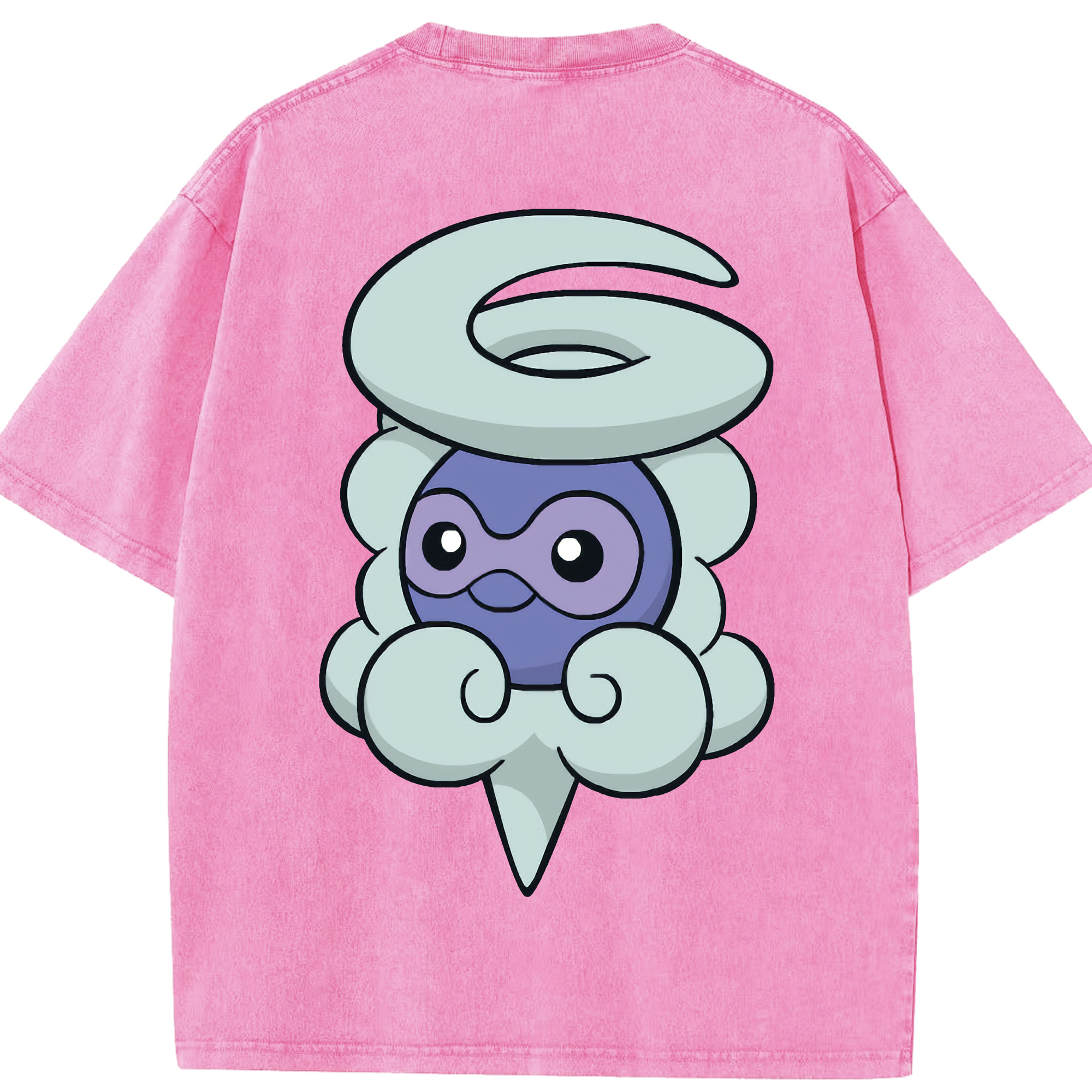 （画像用） ポケットモンスター Pokémon 綿100% ヴィンテージ風 半袖Tシャツ（背面プリント）